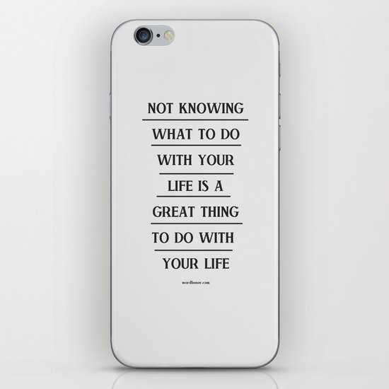 Notknowing iPhone & iPod Skin