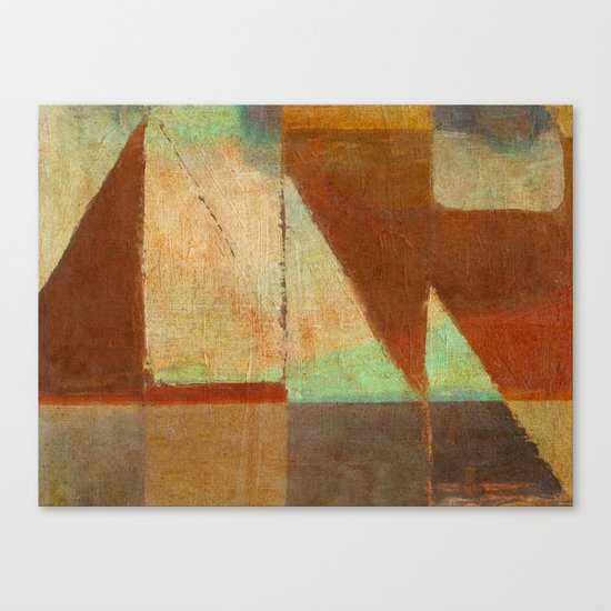 Tramonto Nel Porto Canvas Print