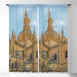 Spain Photography - The Historical Cathedral In Segovia Blackout Curtain