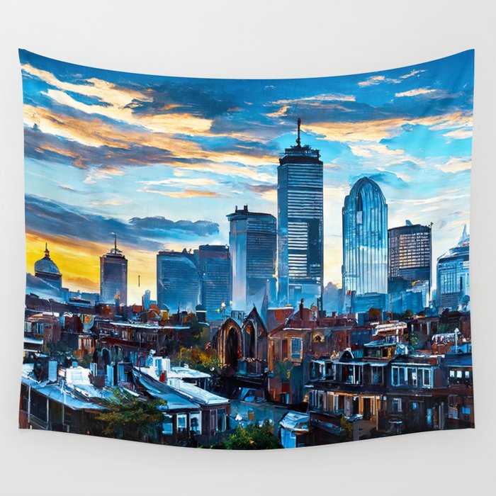 Skyline tapestry sale