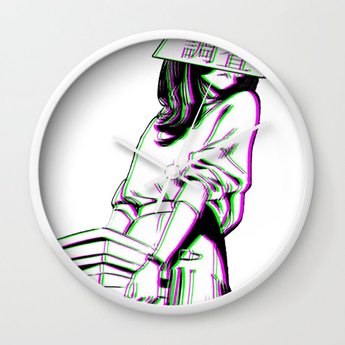 Study Sad Japanese Anime Aesthetic Wall Clock By Poser Boy Society6