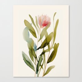 Abstract Watercolor Flower Bouqet 3 Canvas Print