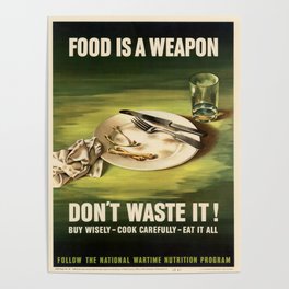 Vintage poster - Food is a Weapon Poster