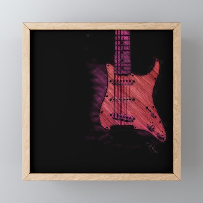 Ambient Guitar 3 Framed Mini Art Print