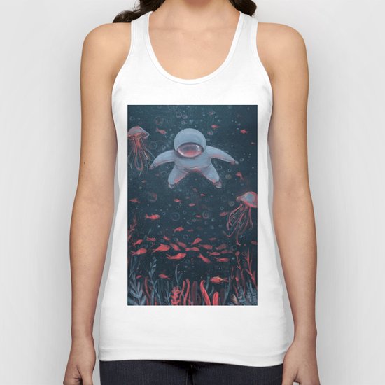 Floating in Space Unisex Tank Top