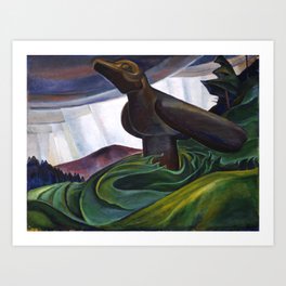 Emily Carr - Big Raven - Canada, Canadian Oil Painting - Group of Seven Art Print