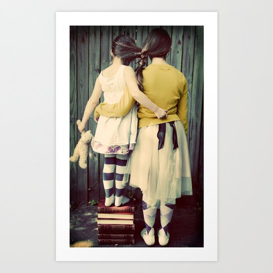 Two Girls Art Print