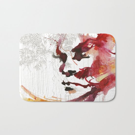 I'll give some burning colours to your white forest Bath Mat