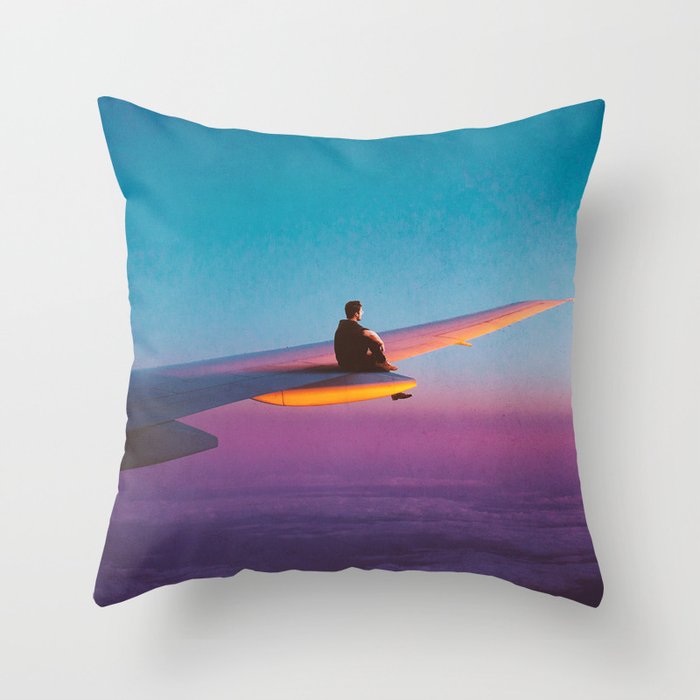 Flying Solo Throw Pillow by Seamless | Society6