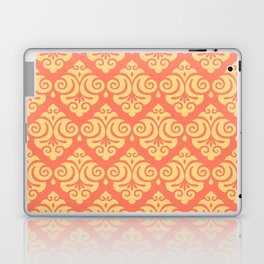 Victorian Gothic Pattern 546 Orange and Yellow Laptop Skin