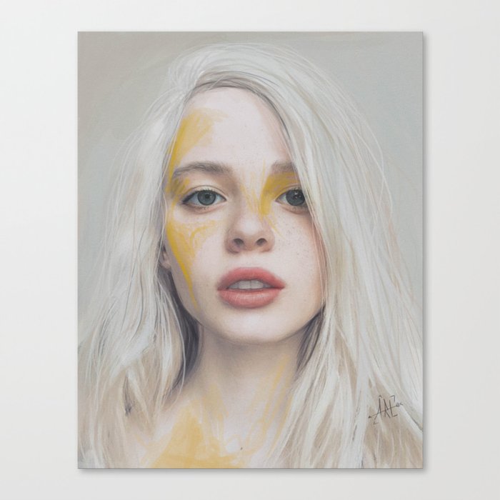 yellow Canvas Print by Carlos ARL | Society6