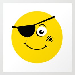 Pirate emoji Art Print