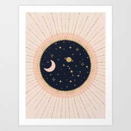 Love in Space Art Print