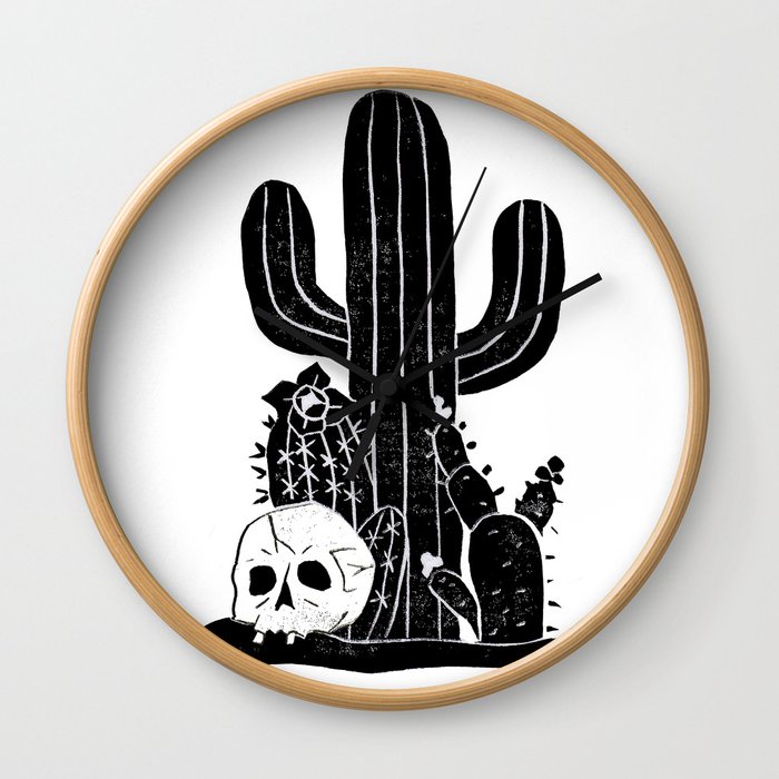 Valley Cactus V2 Wall Clock