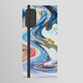 Fluid Liquid Paint Pattern Android Wallet Case