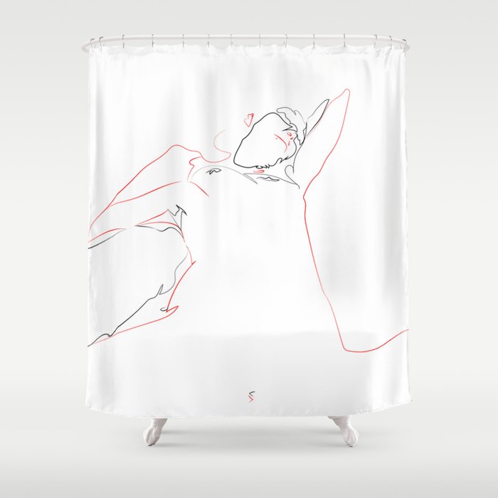 Submissive woman Shower Curtain