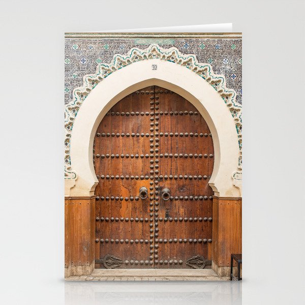 Doorway Number 30 - Fes, Morocco Stationery Cards