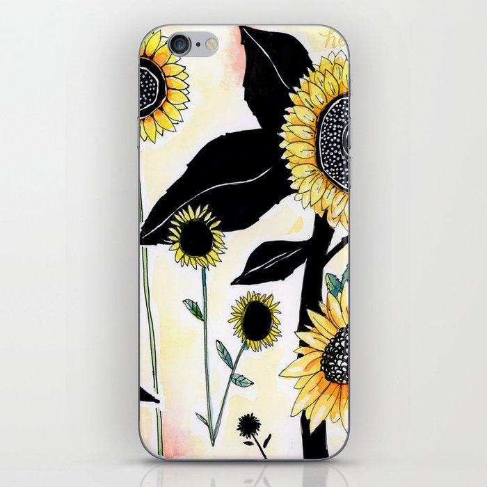 sunflower iPhone Skin