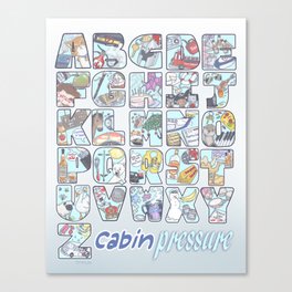 Cabin Pressure - From A to Z Canvas Print