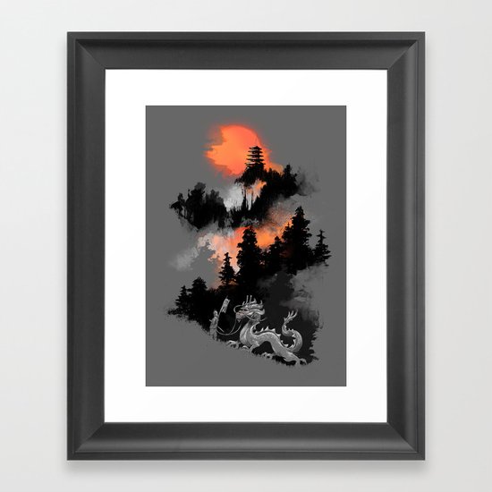 A samurai's life Framed Art Print