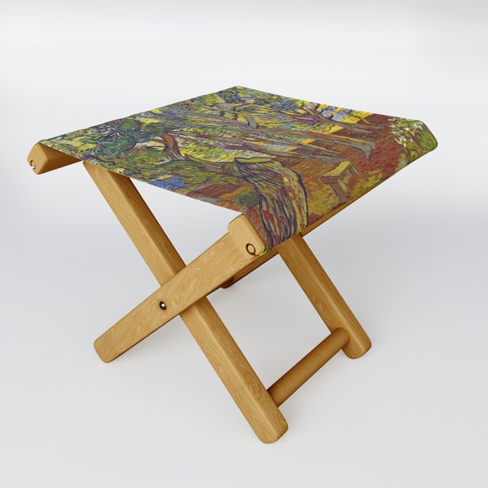 Vincent van Gogh "The garden of Saint Paul's Hospital" Folding Stool