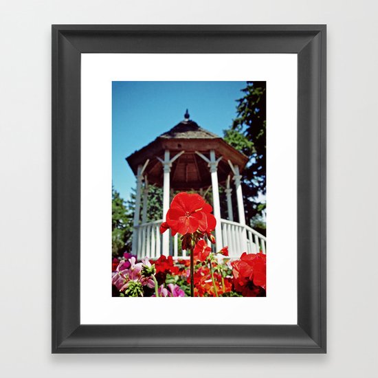 Gazebo flower Framed Art Print