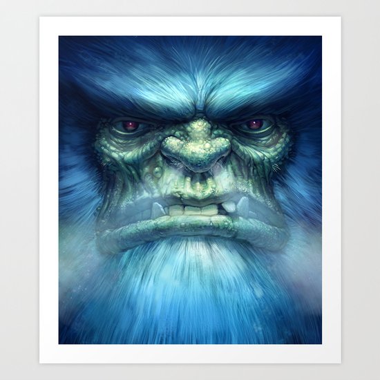 Abominable Snowman Art Print