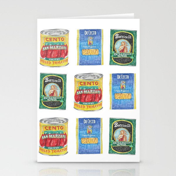 pasta Stationery Cards