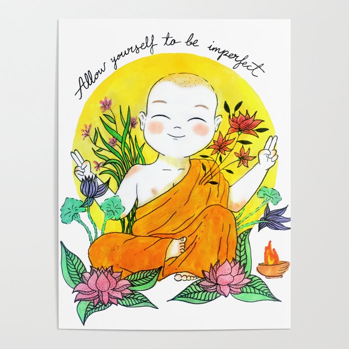 The Buddhist Monk Poster