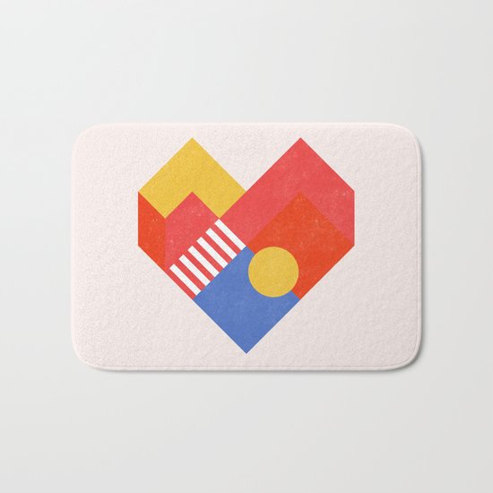 Heart Bath Mat