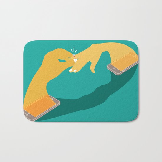 Digital Love Bath Mat