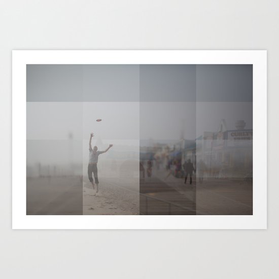 Ocean City, NJ Collage Art Print