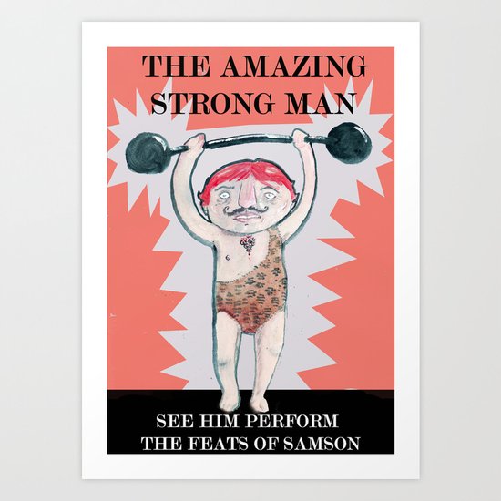 THE STRONG MAN Art Print