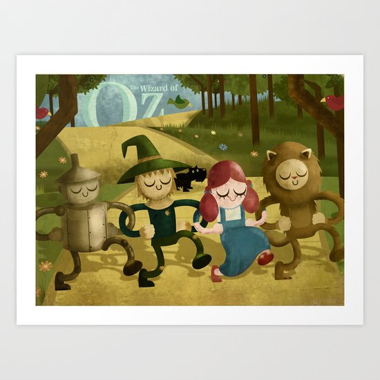 Wizard of Oz fan art Art Print
