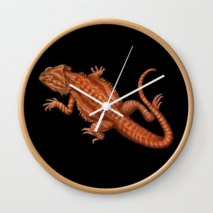 Bearded Dragon 2 Wall Clock By Timjeffsart Society6