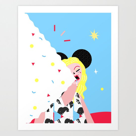 Hello, I'm Minnie, your new mama, love me, hate me, whatever. Art Print
