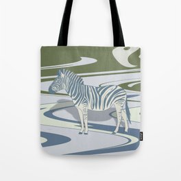 Wavy Zebra in Balance Tote Bag