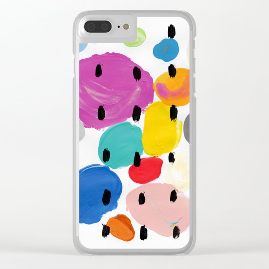 Bernard Pattern Clear iPhone Case