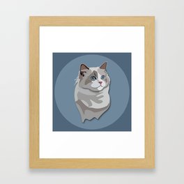 Ragdoll Kitty Cat Framed Art Print