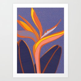 Bright Tropical Flower Art Print