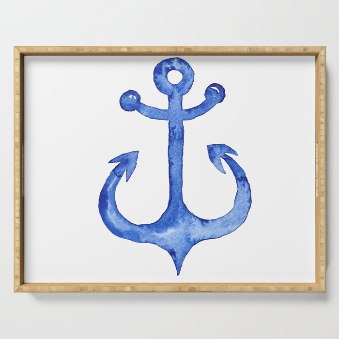 Dreaming of nautical adventure Serving Tray