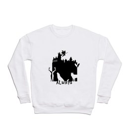 Potter clock and patronus group  Crewneck Sweatshirt