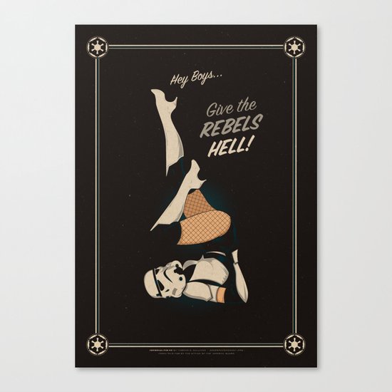 Imperial Pin-up Canvas Print