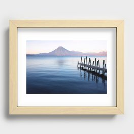 Early morning at Lake Atitlan Recessed Framed Print