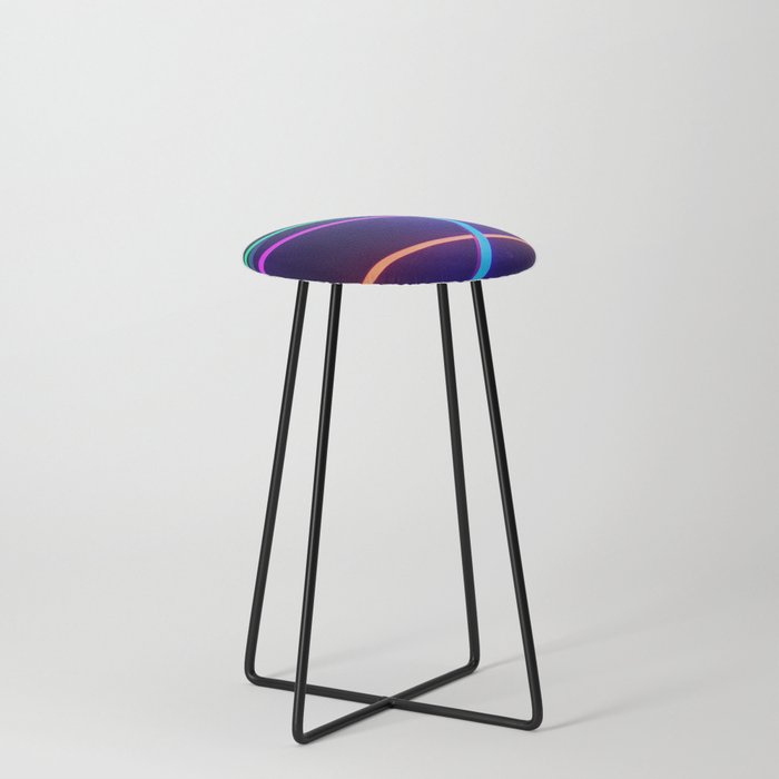 Neon lines Counter Stool