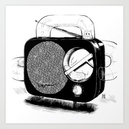  Hamster Powered Radio Art Print
