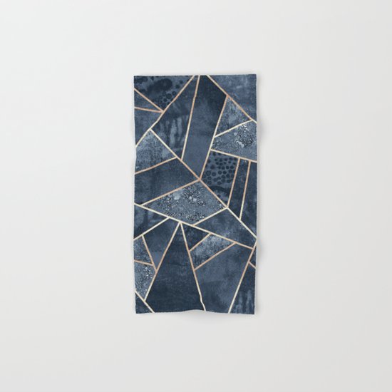 Soft Dark Blue Stone Hand & Bath Towel