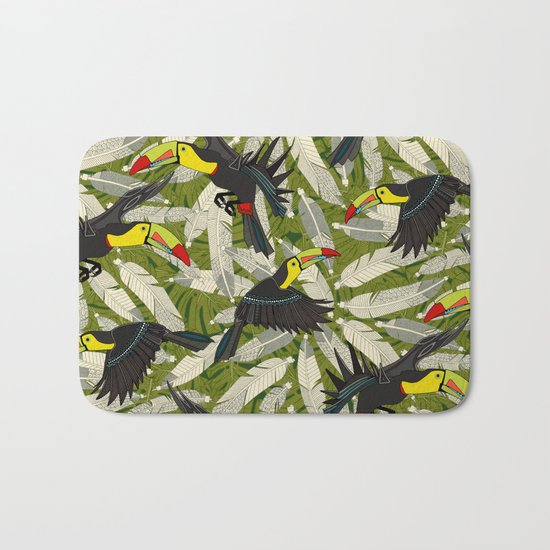 toucan jungle Bath Mat