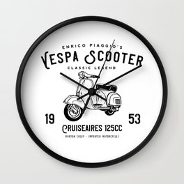 Vintage Piaggio Scooter 1953 125cc T Shirt Original Design Wall Clock | Rome, Scooterbraun, Mechanicsgirlfriend, Mechanicworkshirt, Piaggio, Graphicdesign, Motorcycleparts, Vintagemotorcycles, Classicscooter, Vespa 