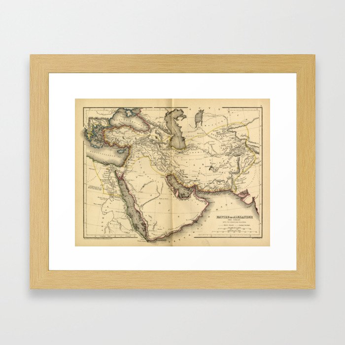 The Empire of Alexander the Great Framed Art Print